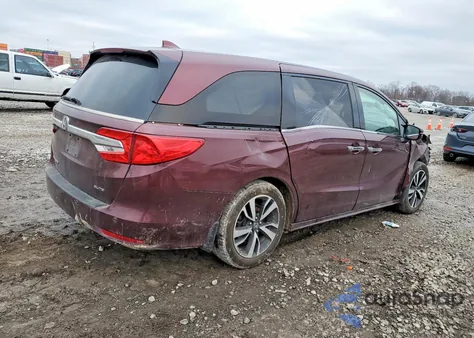 2018 Honda Odyssey Elite из США, поврежденный, VIN 5FNRL6H92JB075595